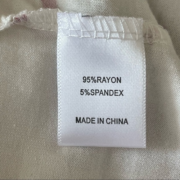 PacSun L.A Hearts Flower Print Eye Mask Pajama Top Set Women’s Size S - Picture 12 of 12